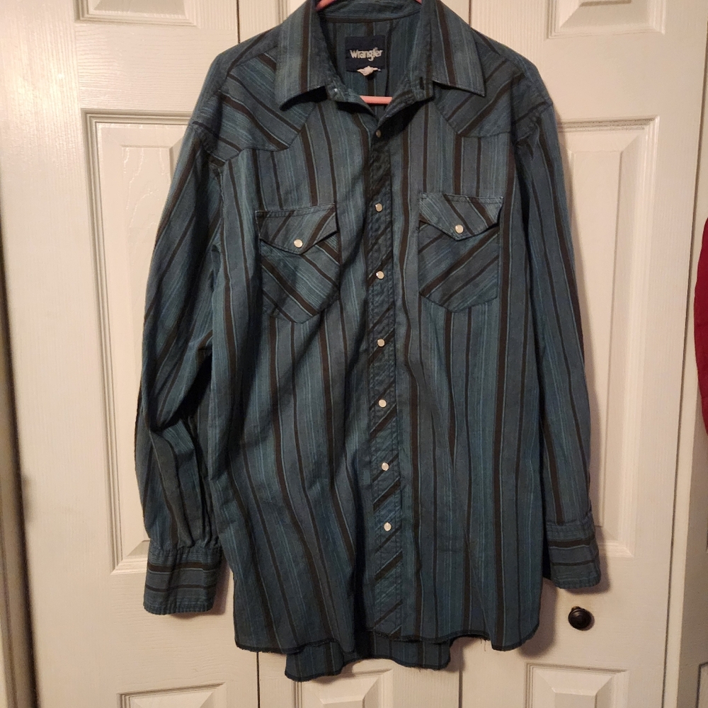 Wrangler Pearl Snap Cowboy Shirt